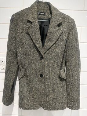 🧥 Sinéquanone Paris | Herringbone Tweed Blazer | FR 38